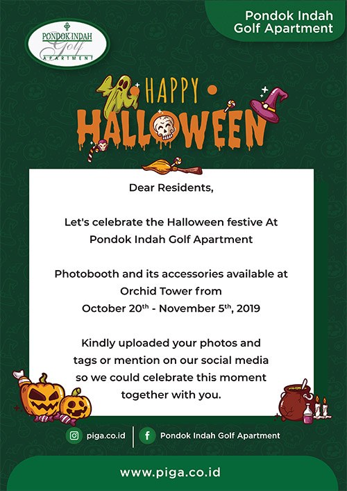 Surat Pengumuman hallowen