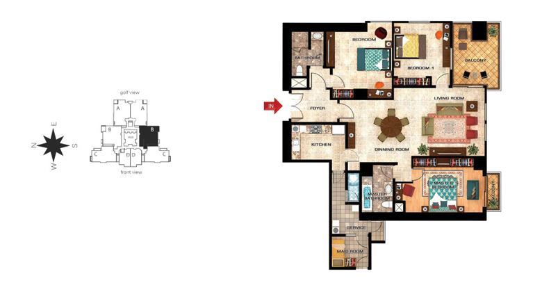 orchid 3bedroom b